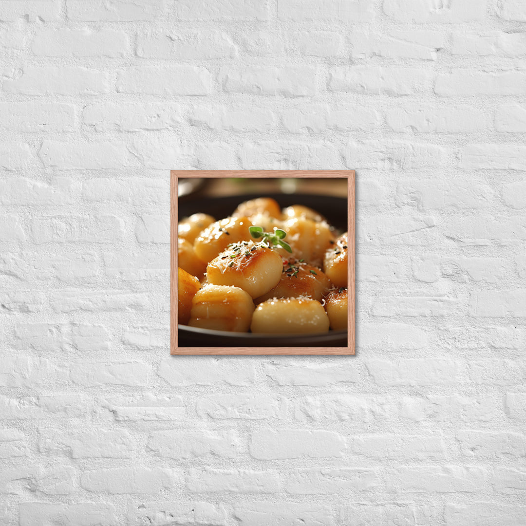 Gnocchi Framed poster 🤤 from Yumify.AI