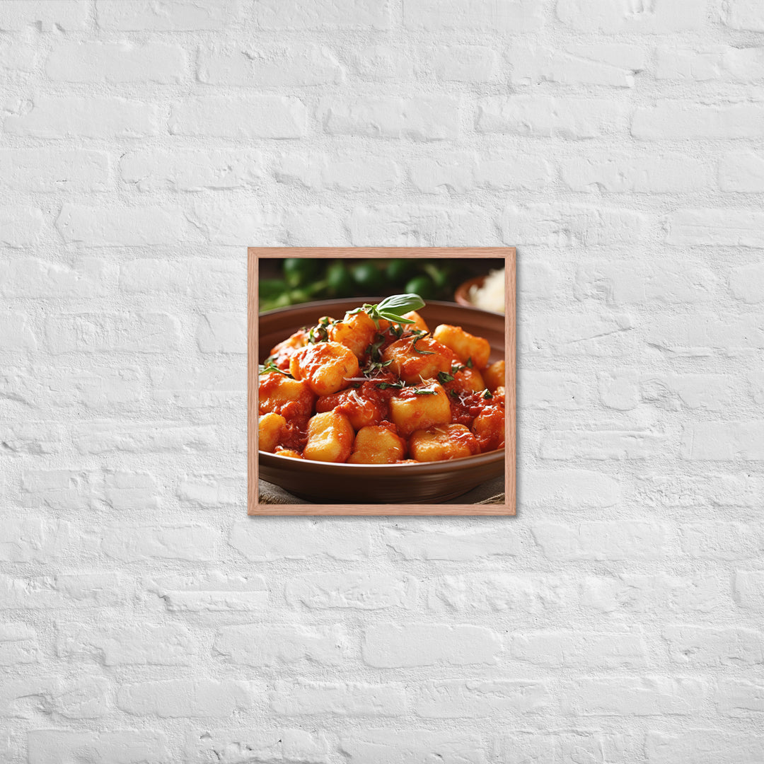 Gnocchi Framed poster 🤤 from Yumify.AI