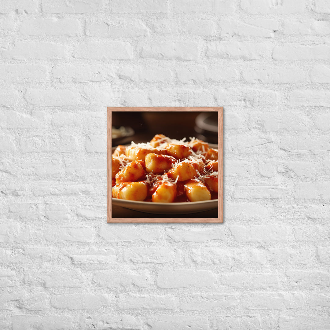 Gnocchi Framed poster 🤤 from Yumify.AI