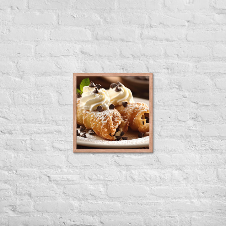 Cannoli Framed poster 🤤 from Yumify.AI