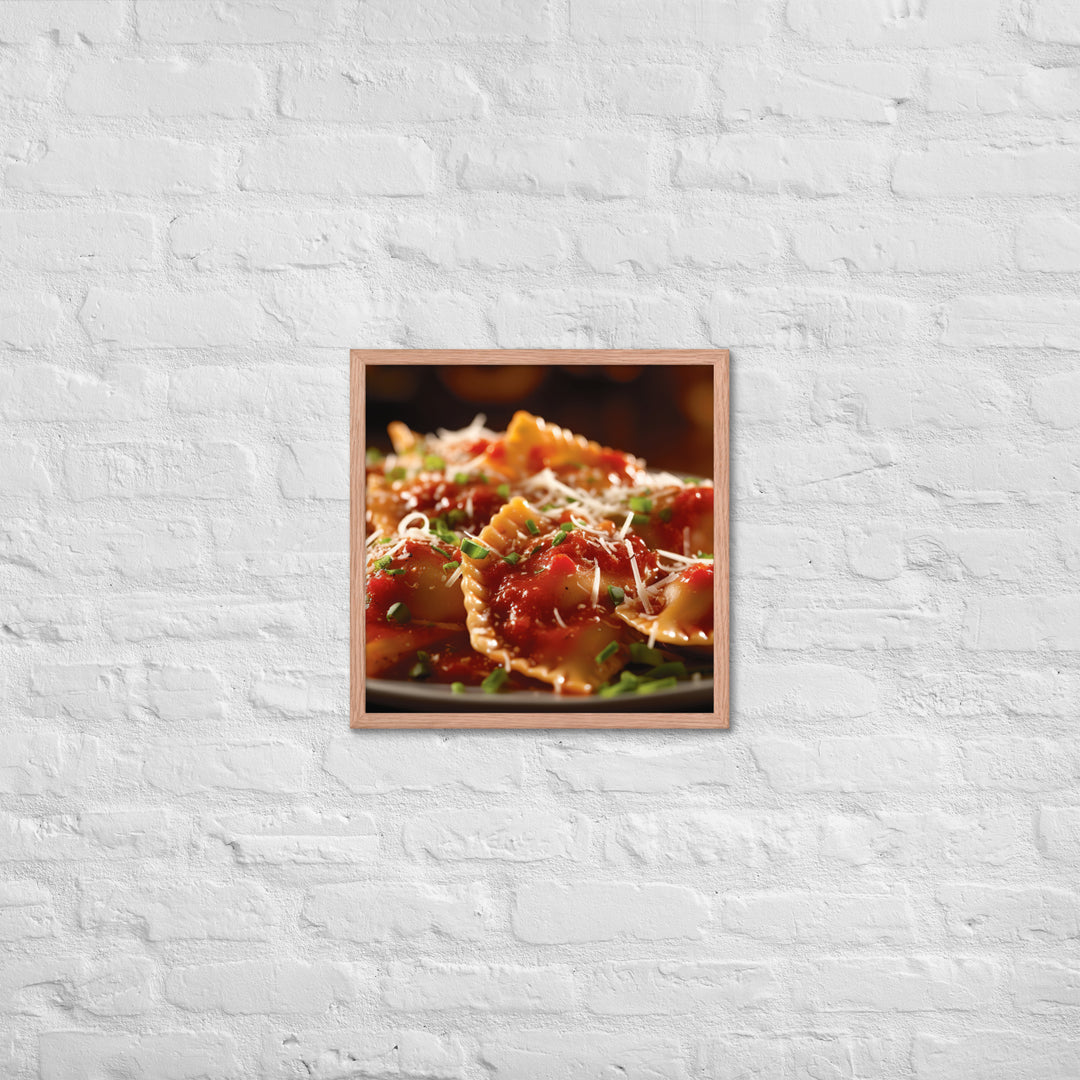 Ravioli Framed poster 🤤 from Yumify.AI