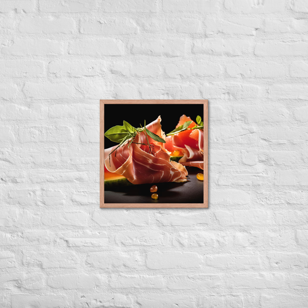 Prosciutto e Melone Framed poster 🤤 from Yumify.AI