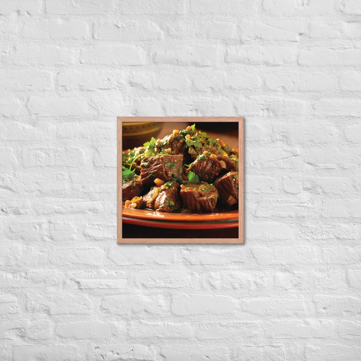 Moroccan Lamb Framed poster 🤤 from Yumify.AI