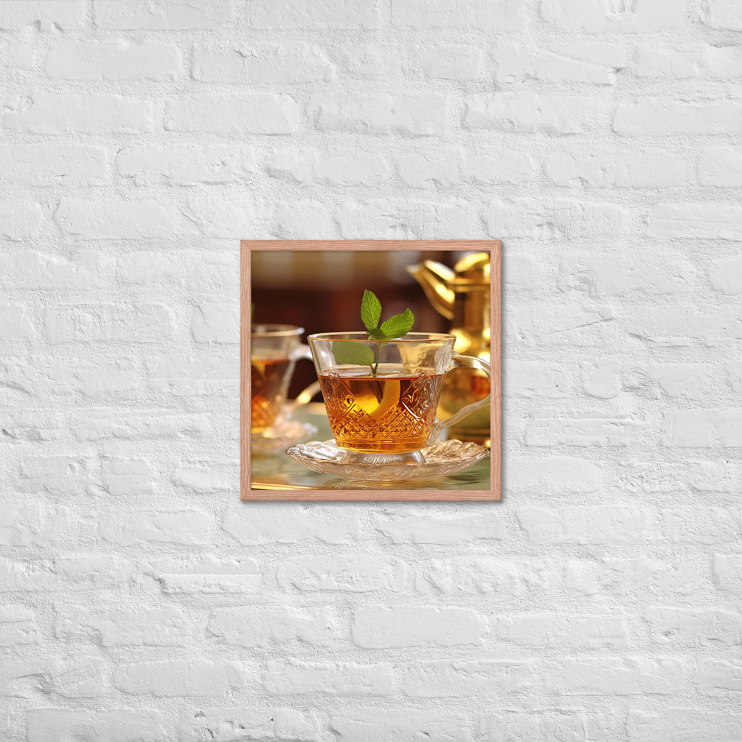 Moroccan Mint Tea Framed poster 🤤 from Yumify.AI