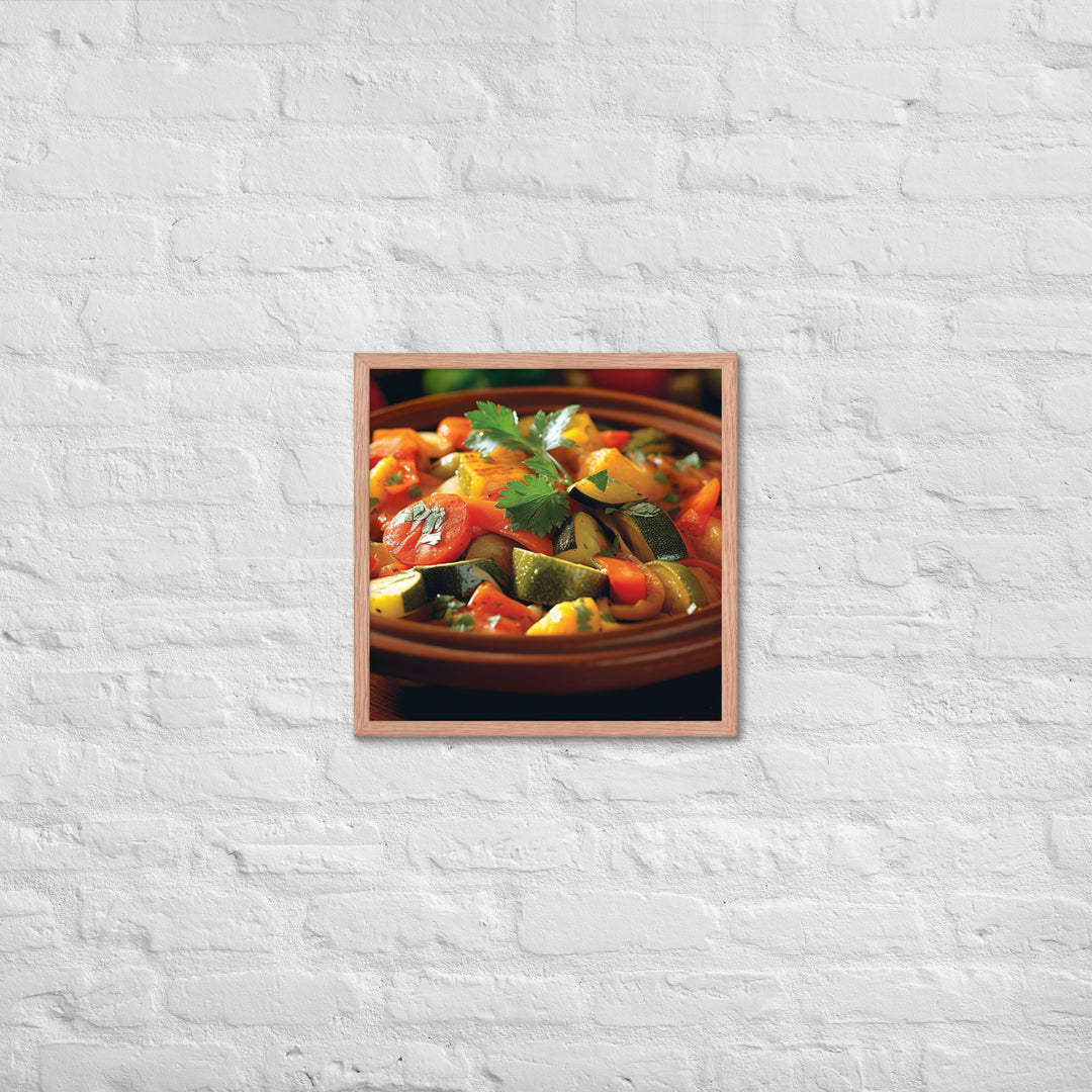 Vegetable Tagine Framed poster 🤤 from Yumify.AI