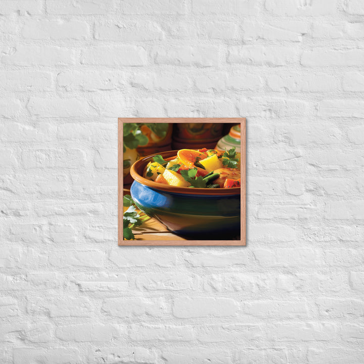 Vegetable Tagine Framed poster 🤤 from Yumify.AI