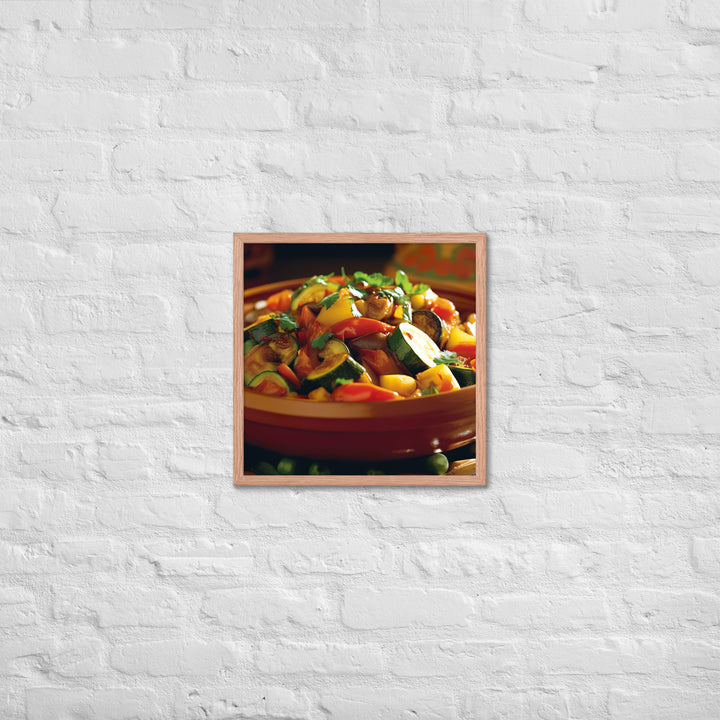 Vegetable Tagine Framed poster 🤤 from Yumify.AI