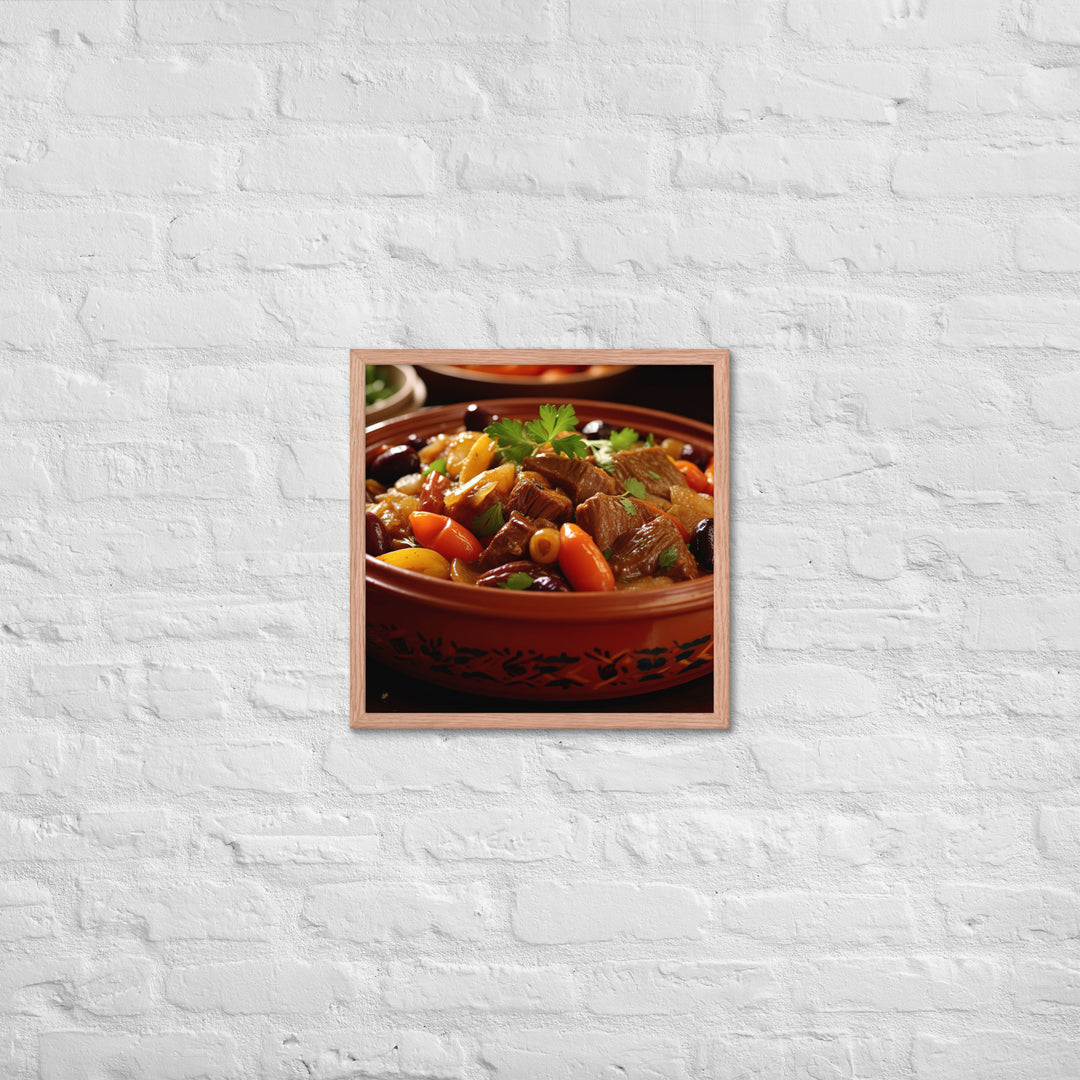 Lamb Tagine Framed poster 🤤 from Yumify.AI