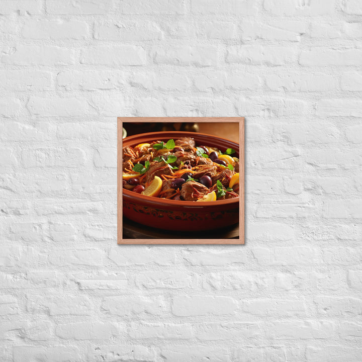 Lamb Tagine Framed poster 🤤 from Yumify.AI