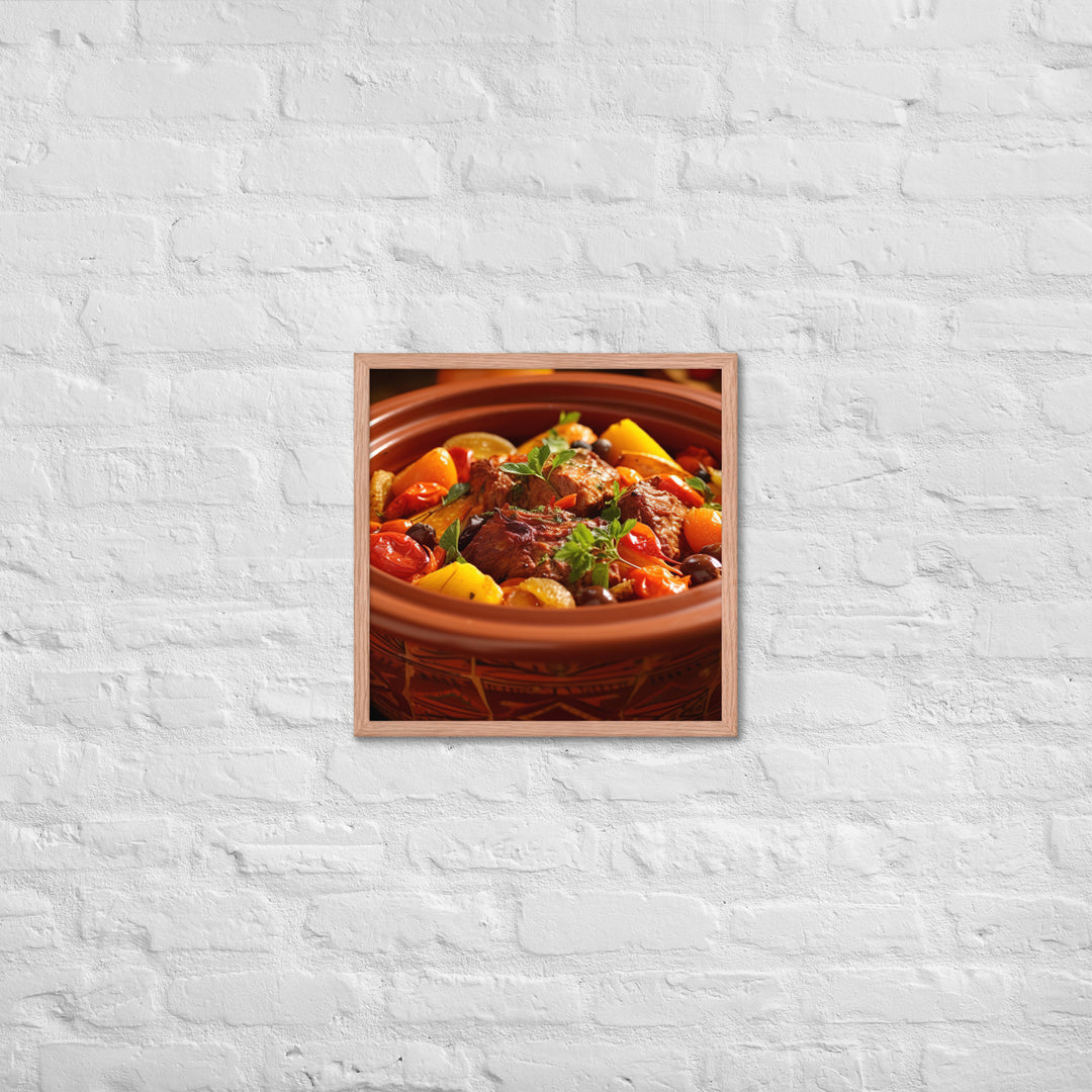 Lamb Tagine Framed poster 🤤 from Yumify.AI