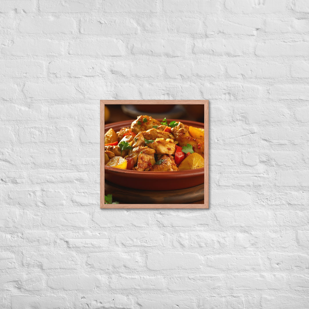 Chicken Tagine Framed poster 🤤 from Yumify.AI