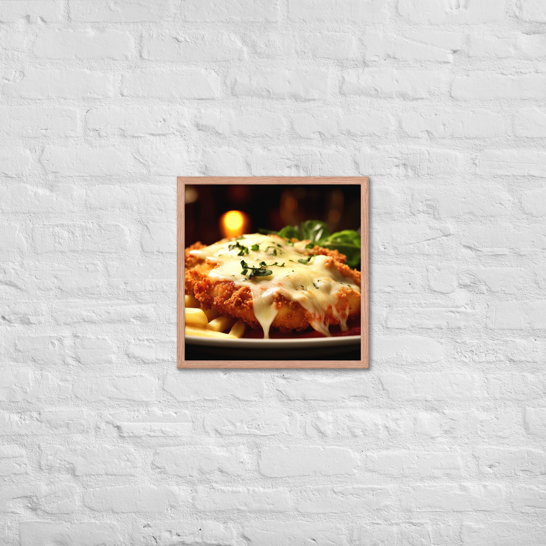 Chicken Parmigiana Framed poster 🤤 from Yumify.AI