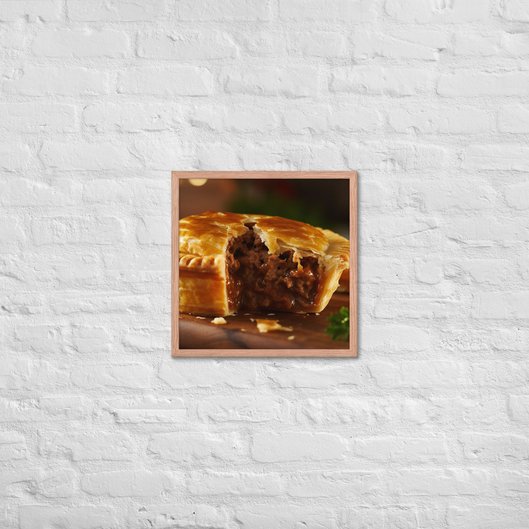 Meat Pie Framed poster 🤤 from Yumify.AI