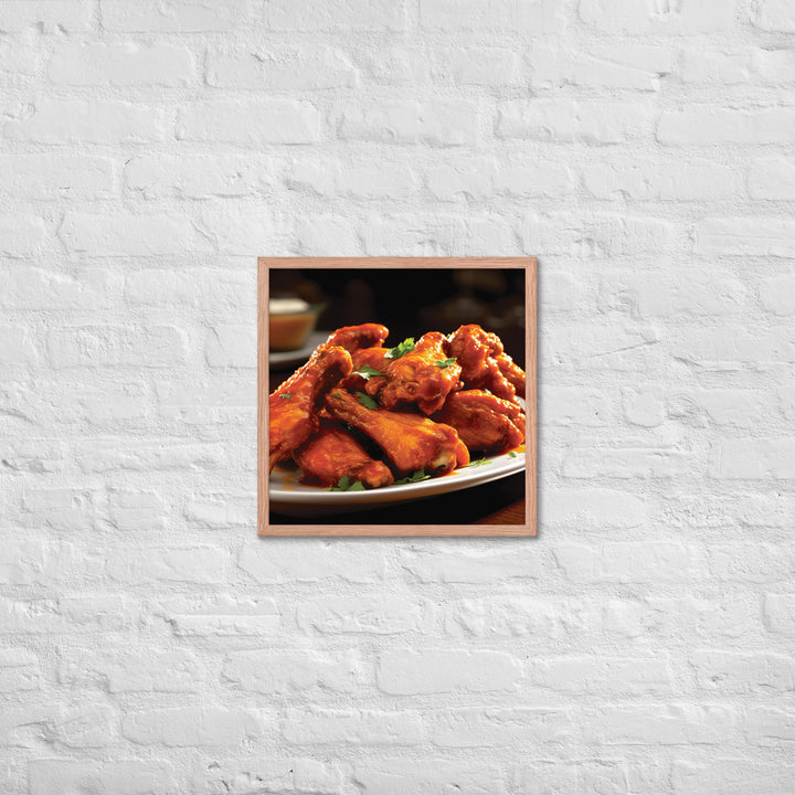 Buffalo Wings Framed poster 🤤 from Yumify.AI