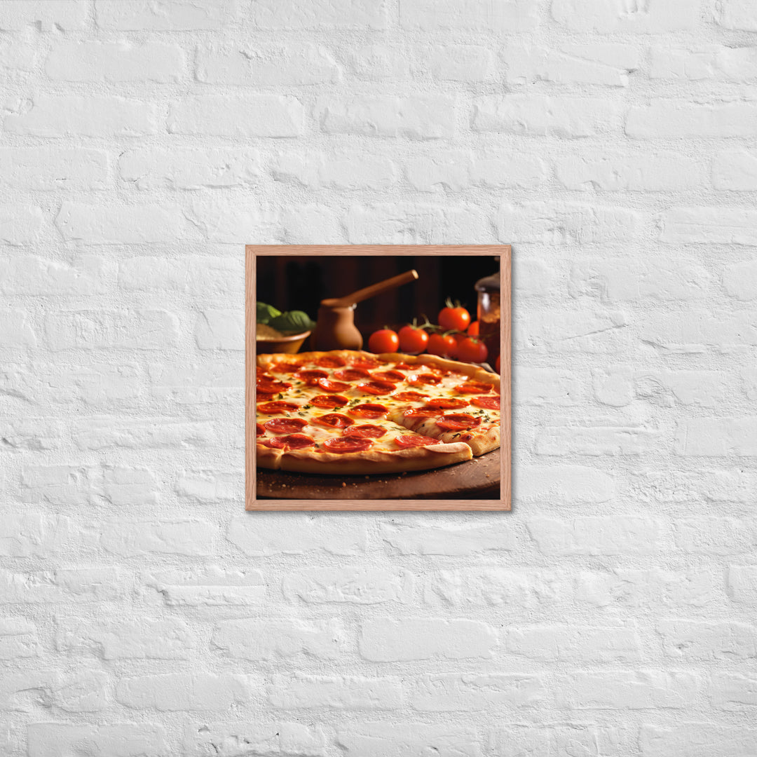 Pizza Framed poster 🤤 from Yumify.AI