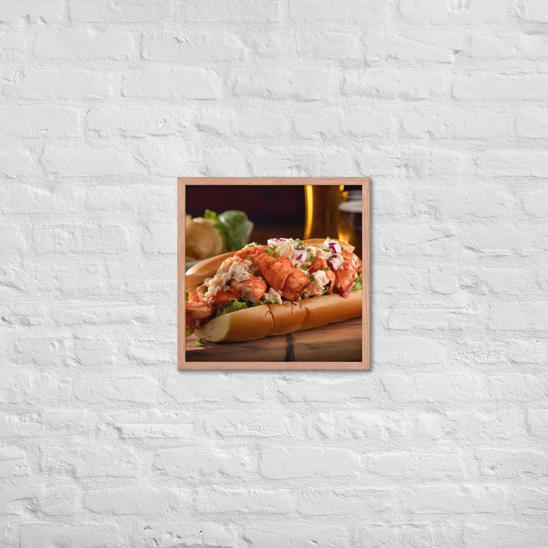 Lobster Roll Framed poster 🤤 from Yumify.AI