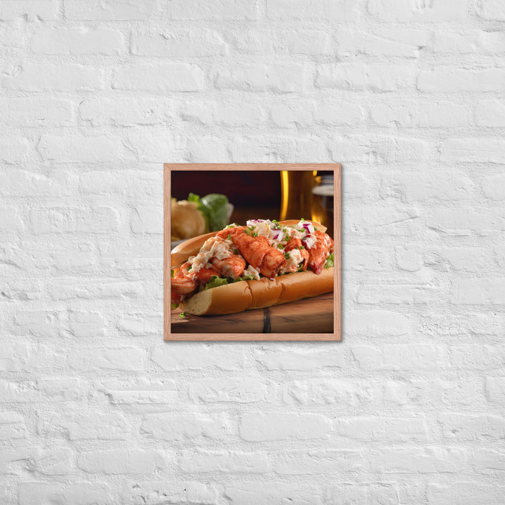 Lobster Roll Framed poster 🤤 from Yumify.AI