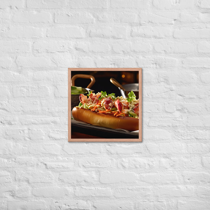 Lobster Roll Framed poster 🤤 from Yumify.AI