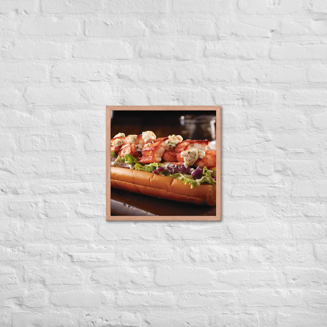 Lobster Roll Framed poster 🤤 from Yumify.AI