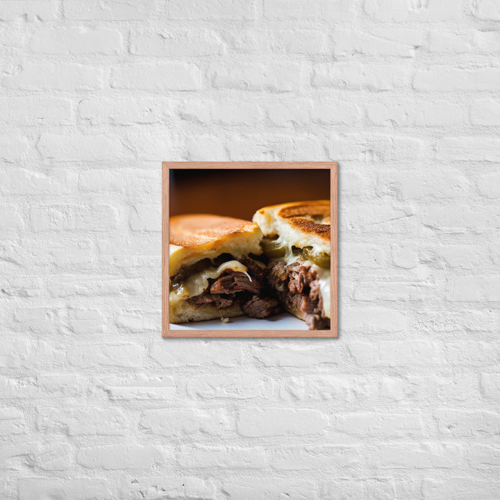 Cheesesteak Sandwich Framed poster 🤤 from Yumify.AI