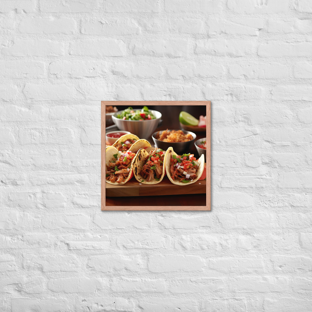 Tacos Framed poster 🤤 from Yumify.AI