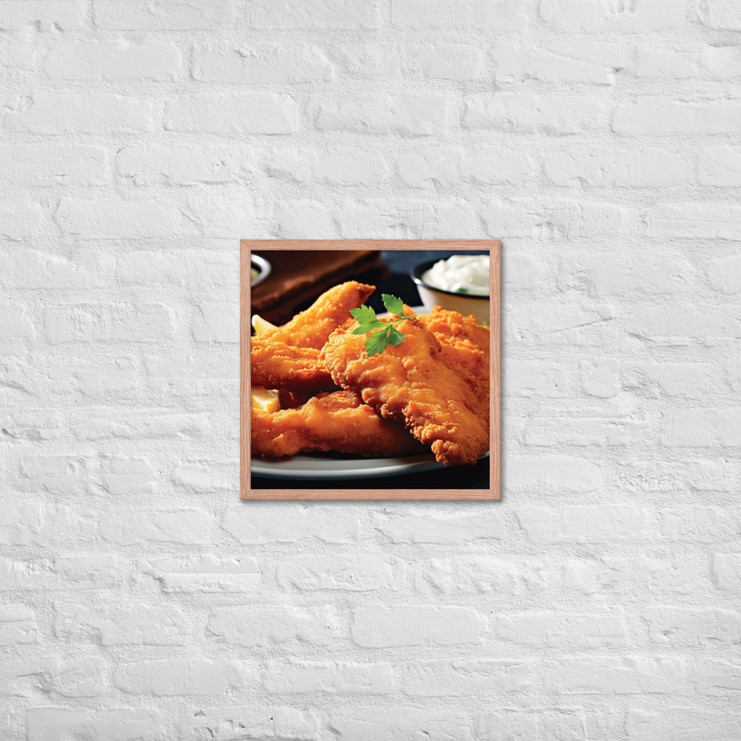 Southern Fried Catfish Framed poster 🤤 from Yumify.AI