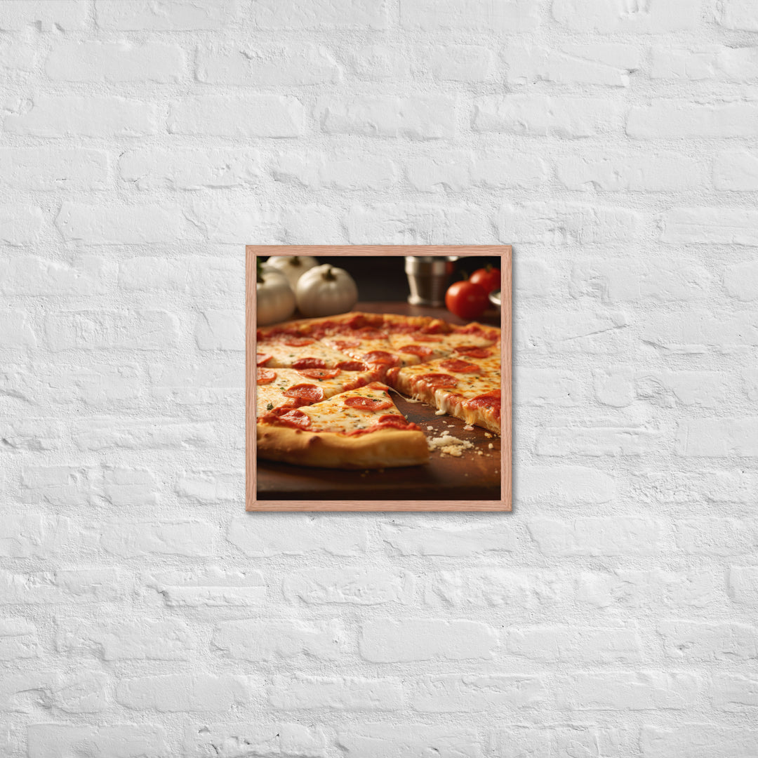 New York style Pizza Framed poster 🤤 from Yumify.AI