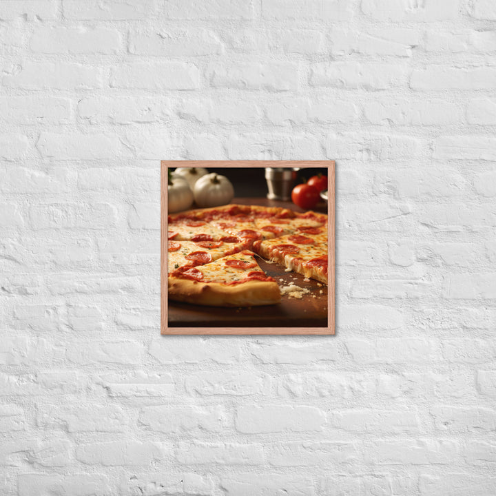 New York style Pizza Framed poster 🤤 from Yumify.AI