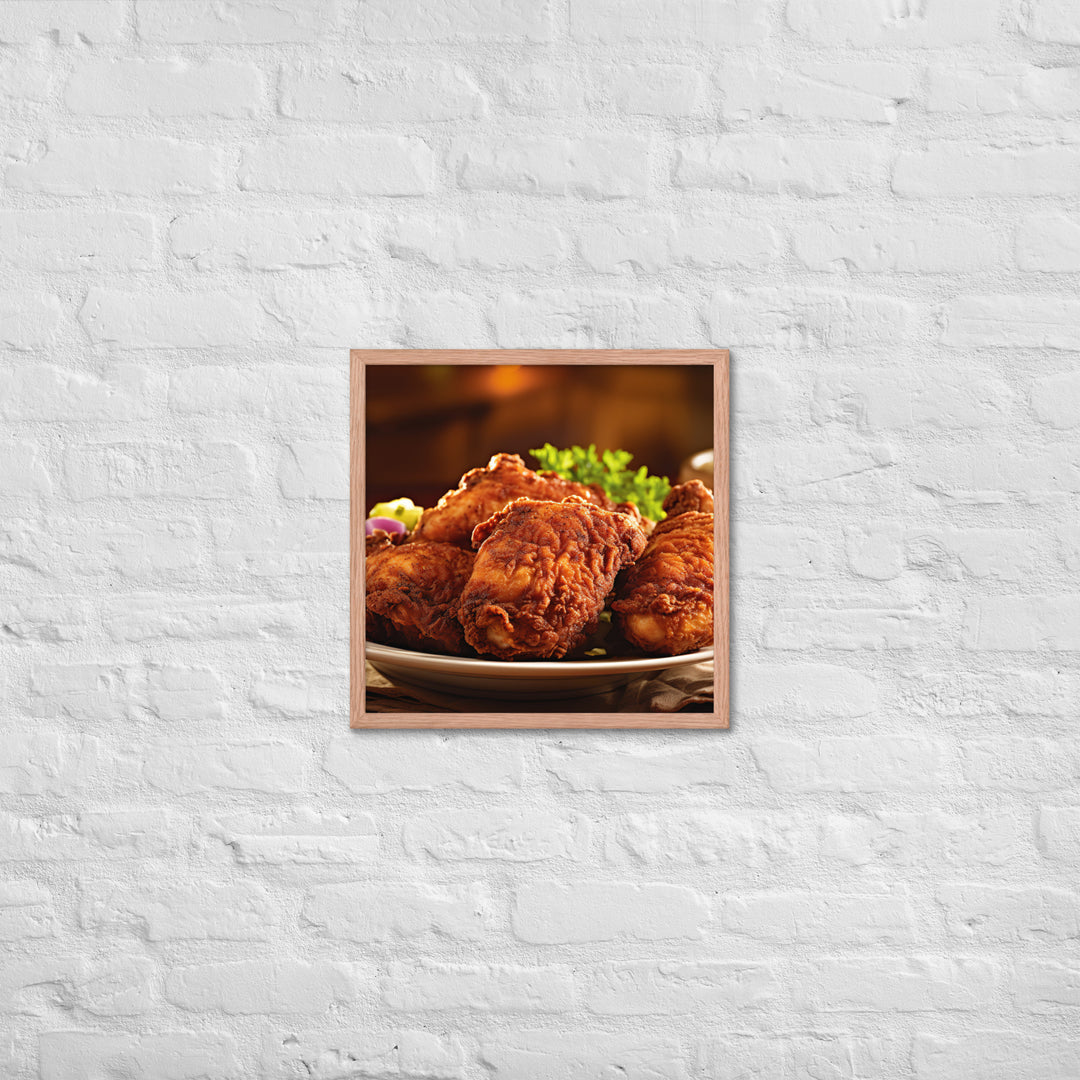 Southern Fried Chicken Framed poster 🤤 from Yumify.AI