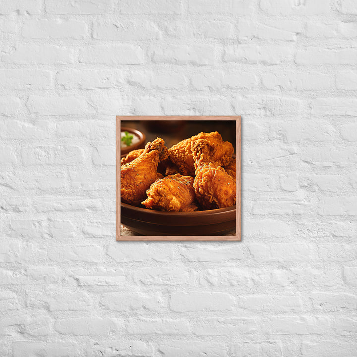 Southern Fried Chicken Framed poster 🤤 from Yumify.AI