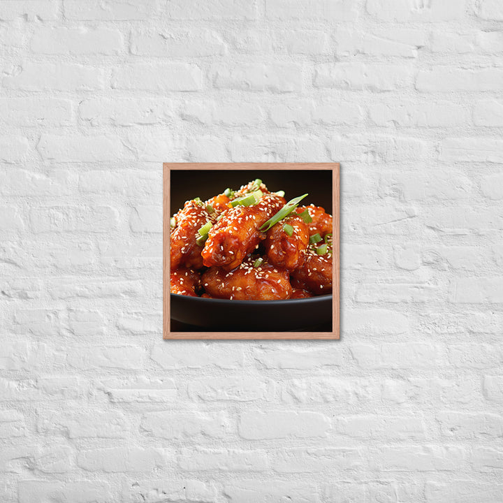 Korean Fried Chicken Framed poster 🤤 from Yumify.AI