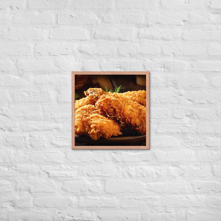 Country Fried Chicken Framed poster 🤤 from Yumify.AI