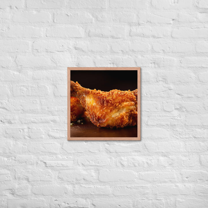 Buttermilk Fried Chicken Framed poster 🤤 from Yumify.AI