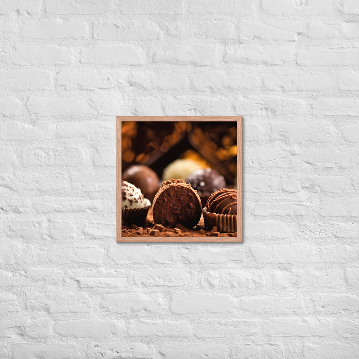 Chocolate Truffles Framed poster 🤤 from Yumify.AI