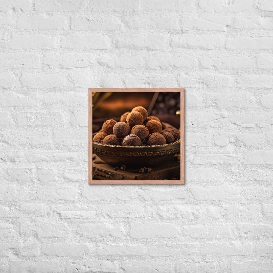 Chocolate Truffles Framed poster 🤤 from Yumify.AI