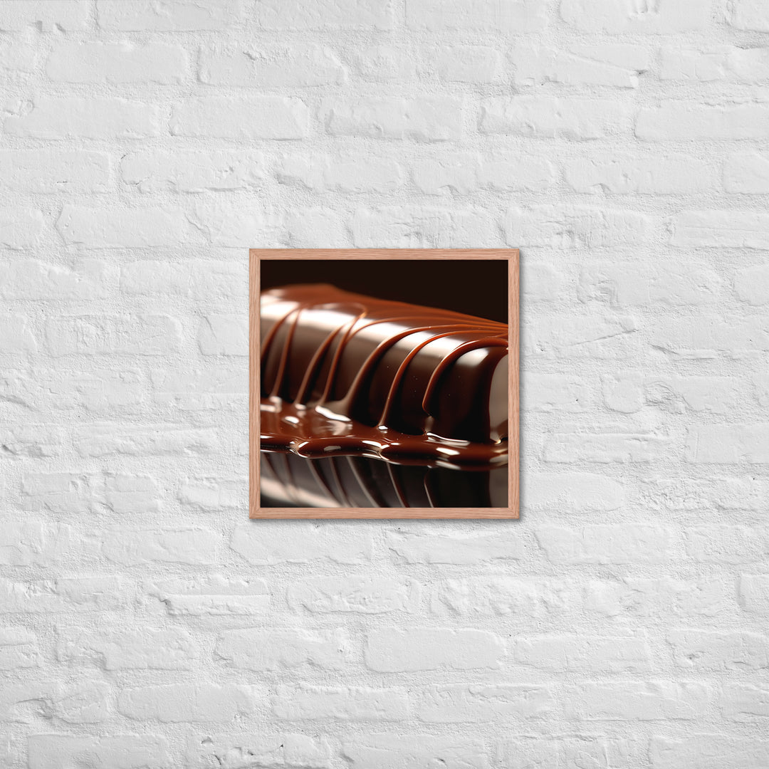 Chocolate Ganache Framed poster 🤤 from Yumify.AI