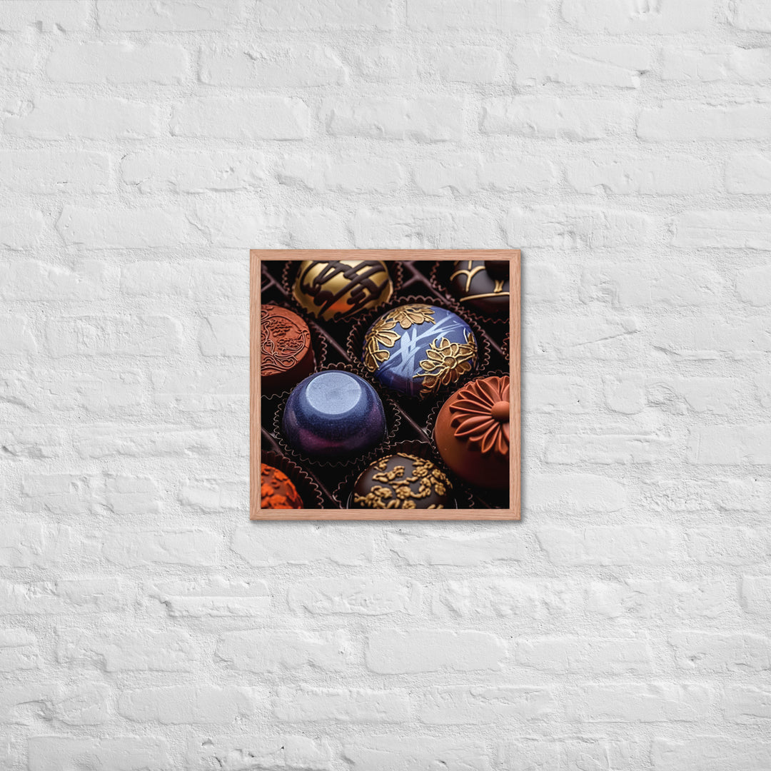 Chocolate Bonbons Framed poster 🤤 from Yumify.AI