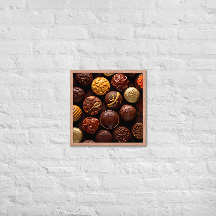 Chocolate Bonbons Framed poster 🤤 from Yumify.AI