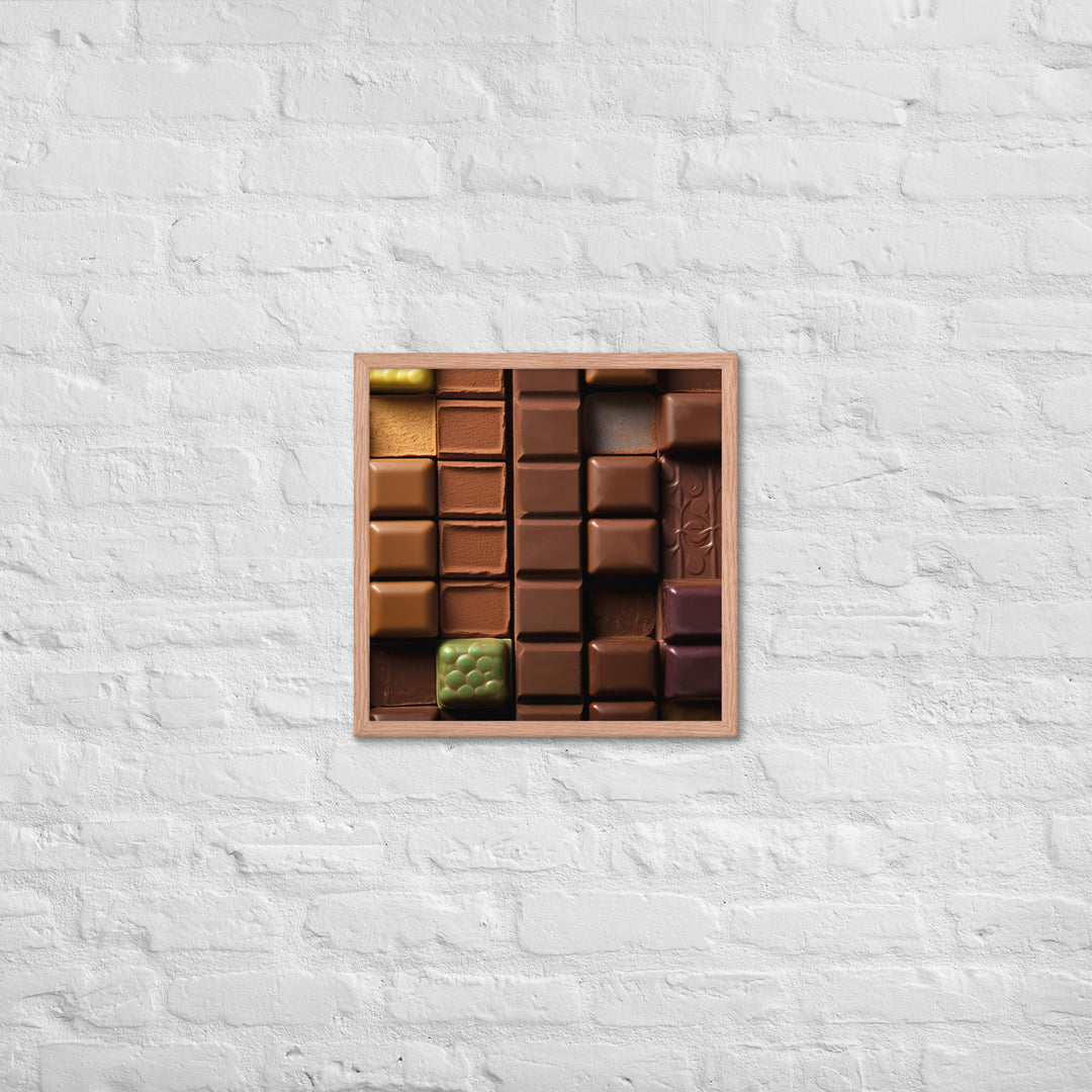 Chocolate Bars Framed poster 🤤 from Yumify.AI