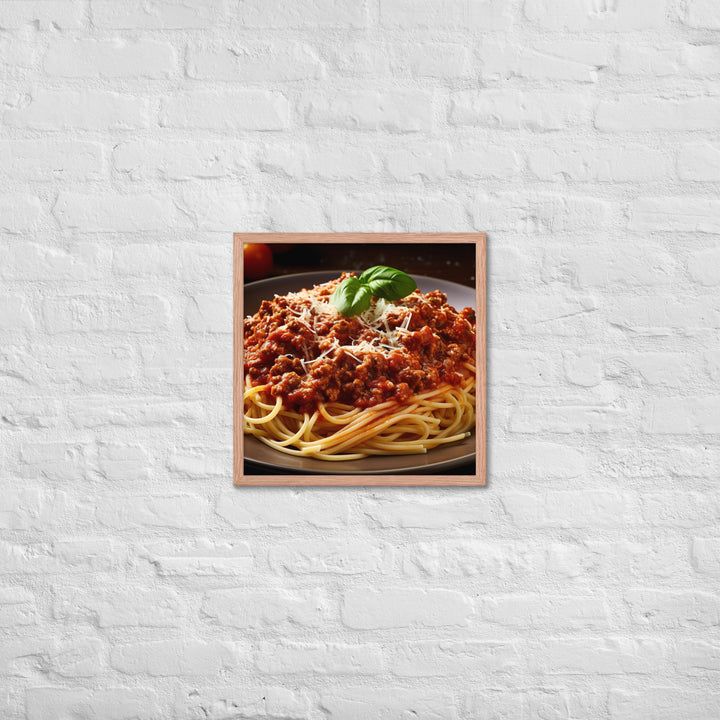 Spaghetti Bolognese Framed poster 🤤 from Yumify.AI