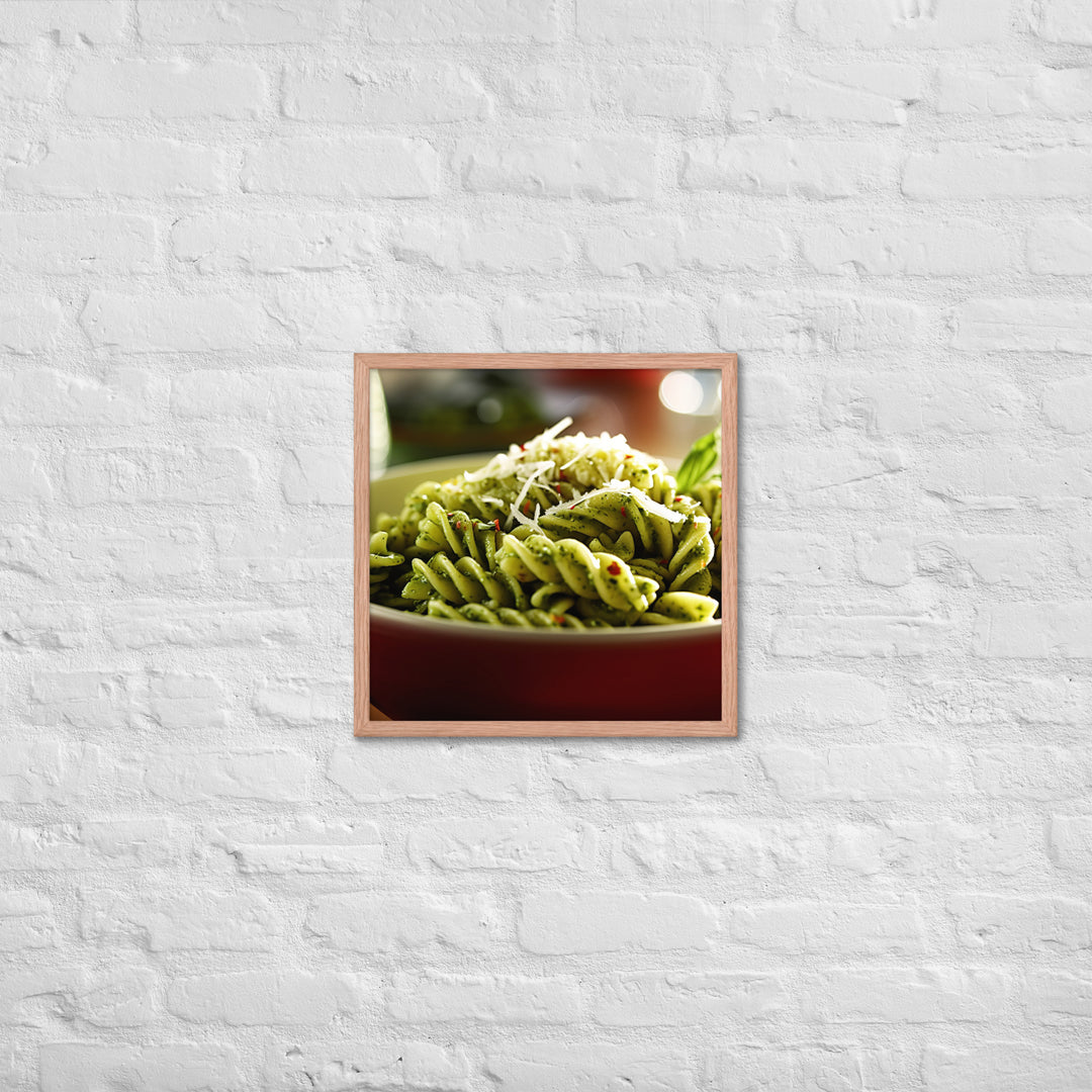 Pesto Pasta Framed poster 🤤 from Yumify.AI