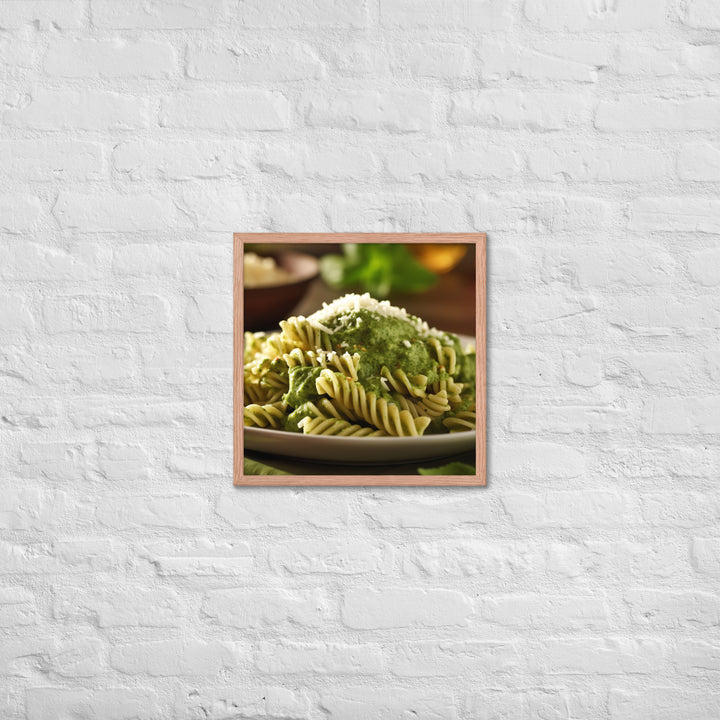 Pesto Pasta Framed poster 🤤 from Yumify.AI