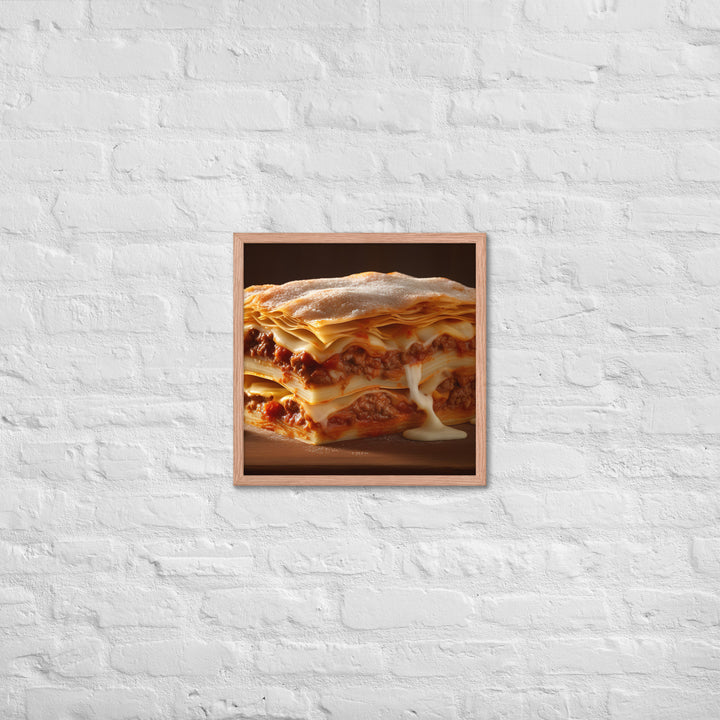 Lasagna Framed poster 🤤 from Yumify.AI