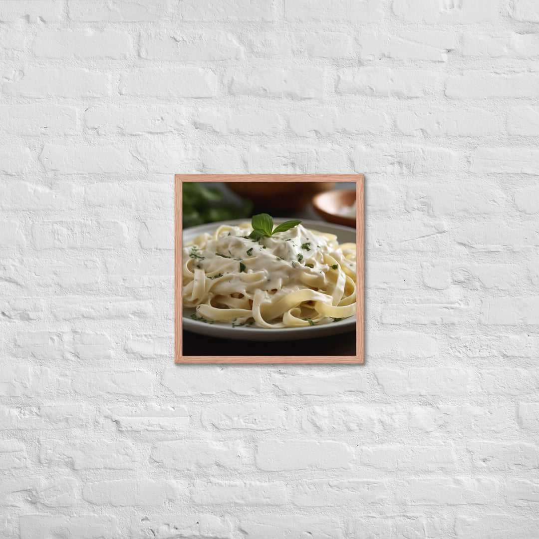 Fettuccine Alfredo Framed poster 🤤 from Yumify.AI