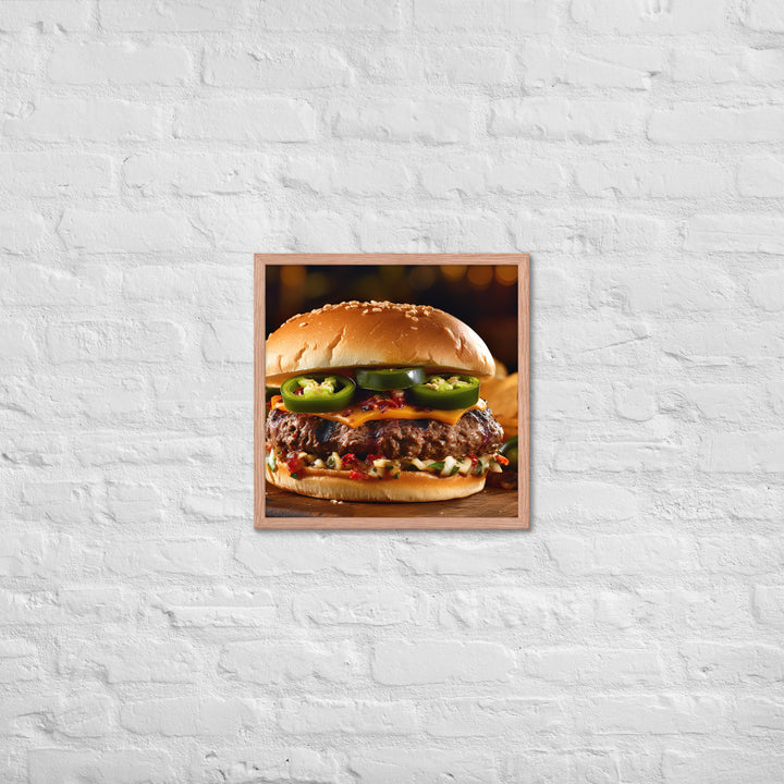 Jalapeo Burger Framed poster 🤤 from Yumify.AI