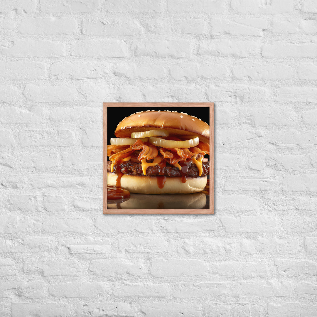 BBQ Burger Framed poster 🤤 from Yumify.AI