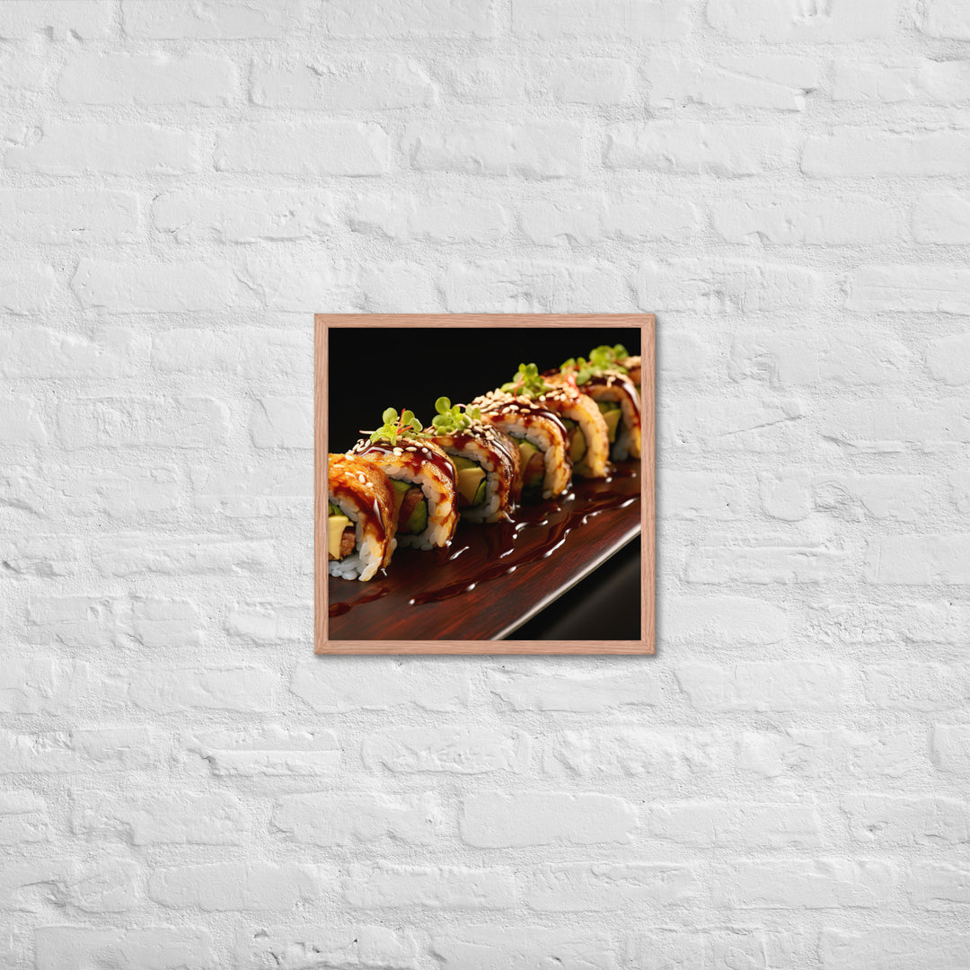 Unagi Roll Framed poster 🤤 from Yumify.AI