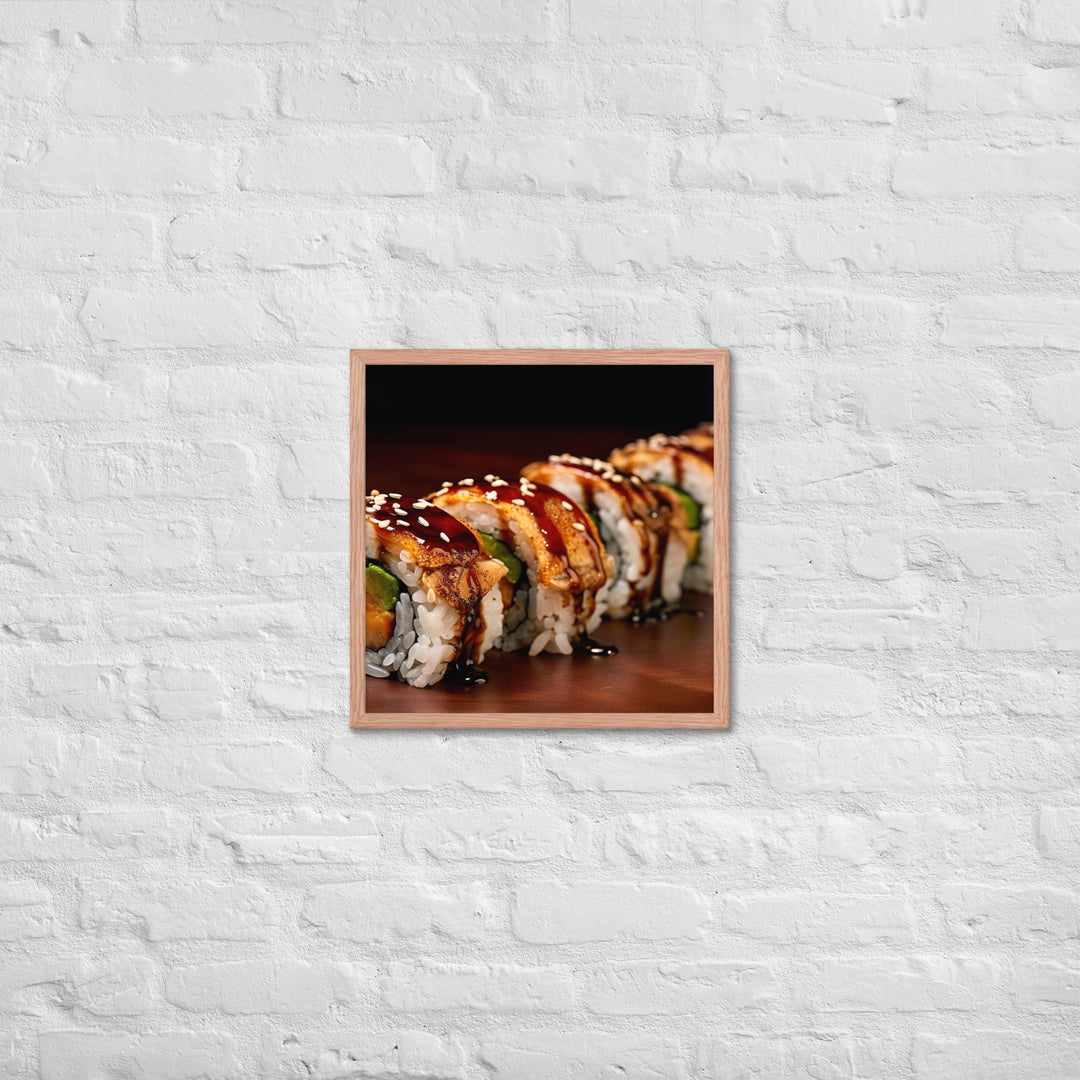 Unagi Roll Framed poster 🤤 from Yumify.AI