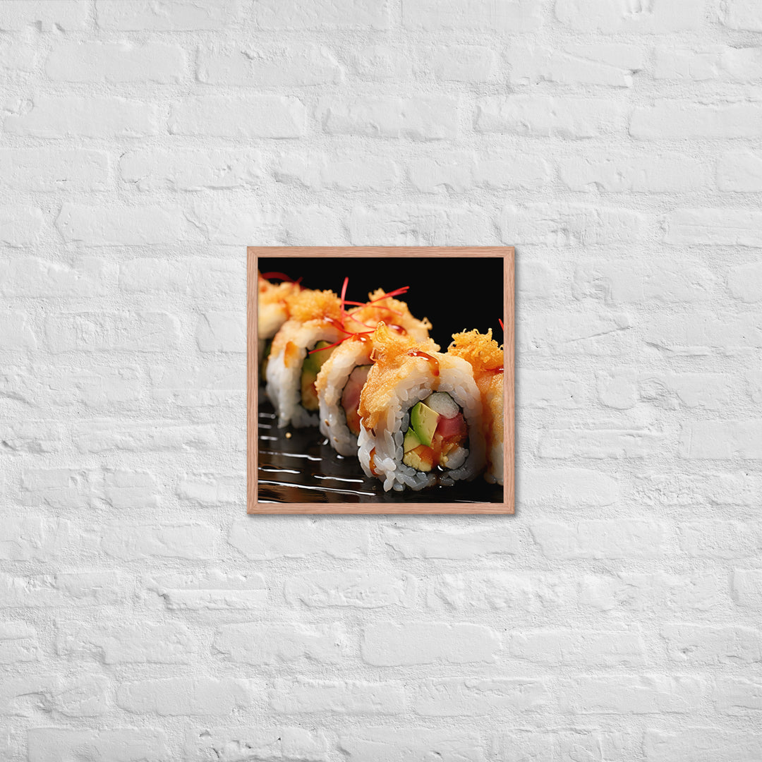 Tempura Roll Framed poster 🤤 from Yumify.AI