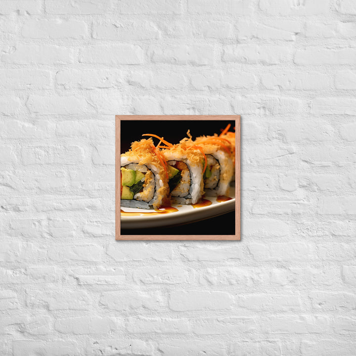 Tempura Roll Framed poster 🤤 from Yumify.AI